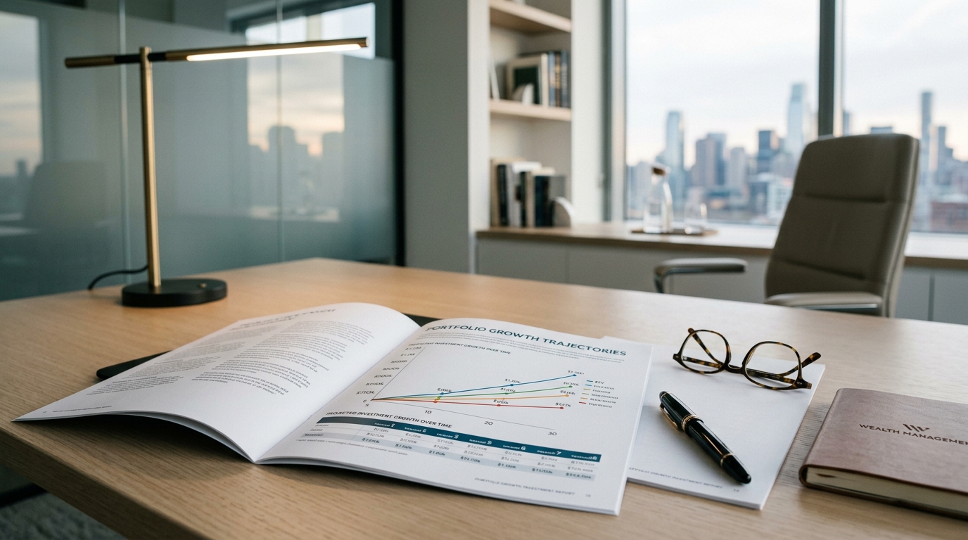 How Much Can a 401(k) Grow in 5, 10, 20 or 30 Years chart and retirement projection