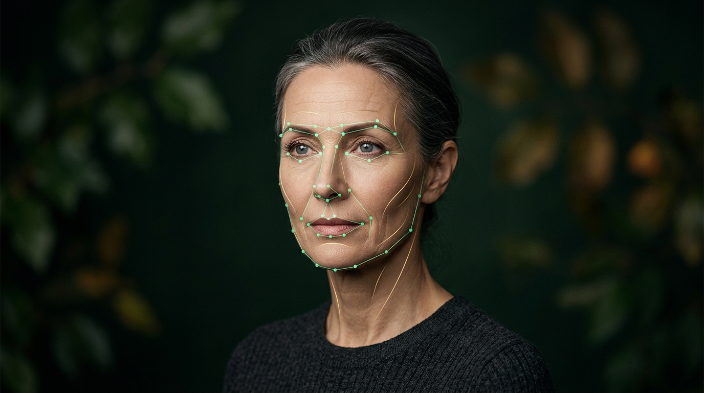 How face age estimation works using facial features and a photo