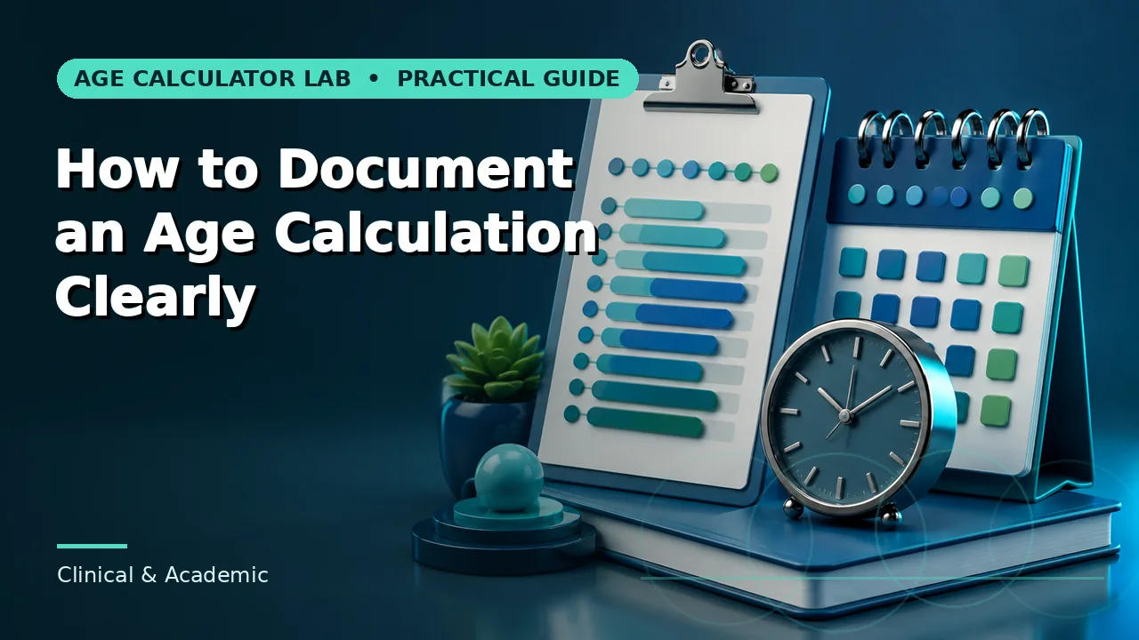 Featured image for How to Document an Age Calculation Clearly