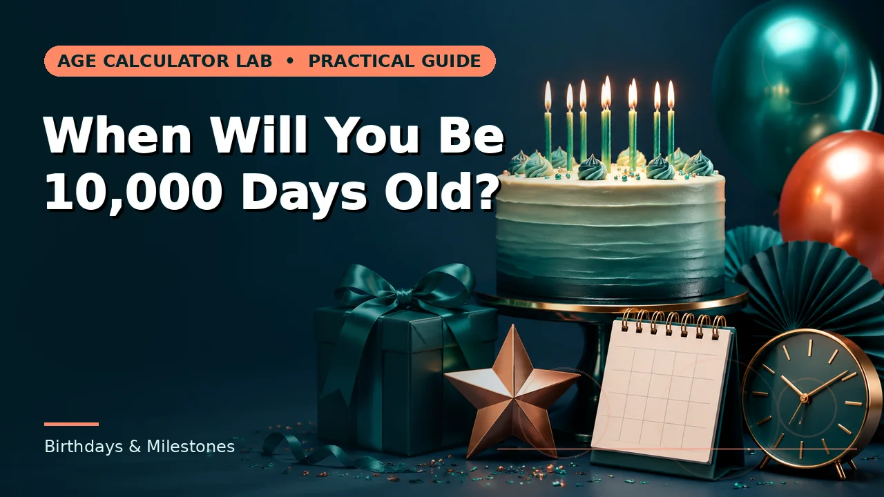 Featured image for When Will You Be 10,000 Days Old?
