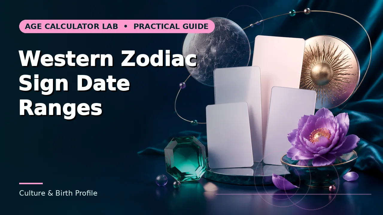 Featured image for Western Zodiac Sign Date Ranges